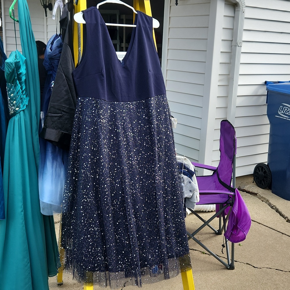 Navy blue dress